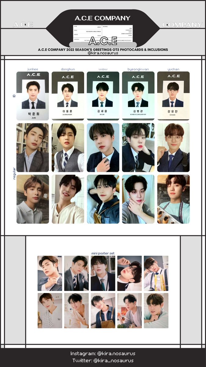 Kira_nosaurus's tweet photo. A.C.E 에이스 2022 SEASON’S GREETINGS OT5 포카 PHOTOCARD TEMPLATE ♡
Feel free to use but please share!
@official_ACE7
#ACE #에이스
#CHOICE #초이스
#에이스_컴퍼니
#ACE_COMPANY https://t.co/Q0eYIpYNEI