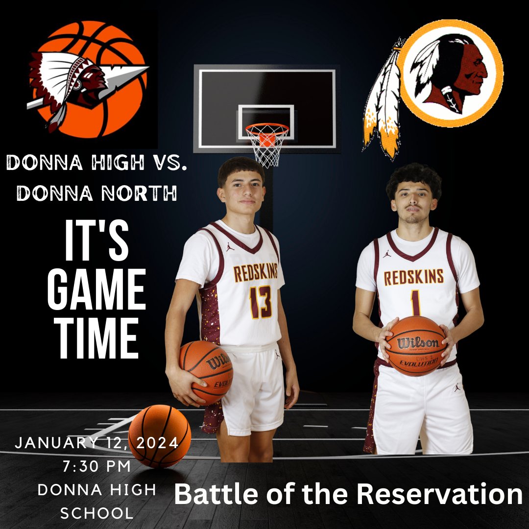 DonnaBasketball's tweet photo. Inviting everyone out to the Battle of the Reservation today at 7:30 PM.  Girls game will begin at 6:00 PM https://t.co/ct90ohj9rZ