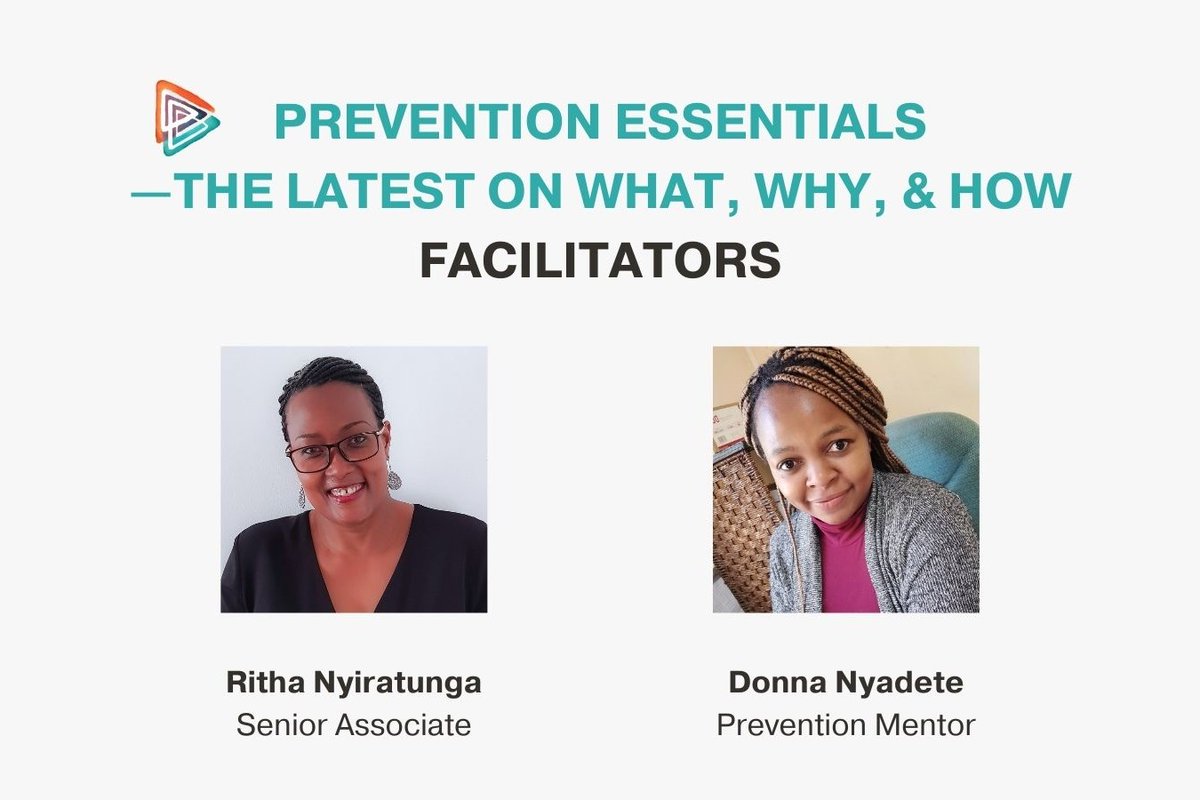 Prevent_Collab's tweet photo. Meet our #PreventionEssentials facilitators! @RNyiratunga and @nyadetedj will guide you through the latest thinking on the core concepts, models, and strategies in the prevention of violence against women space. Join them 🤝https://t.co/fjU9R41goQ https://t.co/5tly9uXMMI