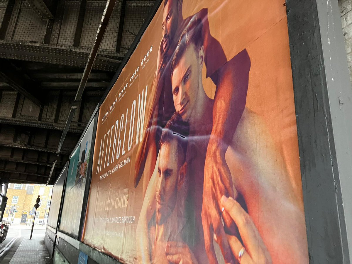 Afterglow is up with PRIDE under the Vauxhall Arches (where else?)

We open TONIGHT to a sold out crowd <a href="/swkplay/">Southwark Playhouse</a> with tickets flying out for the rest of the run. You know what to do > southwarkplayhouse.co.uk/productions/af…