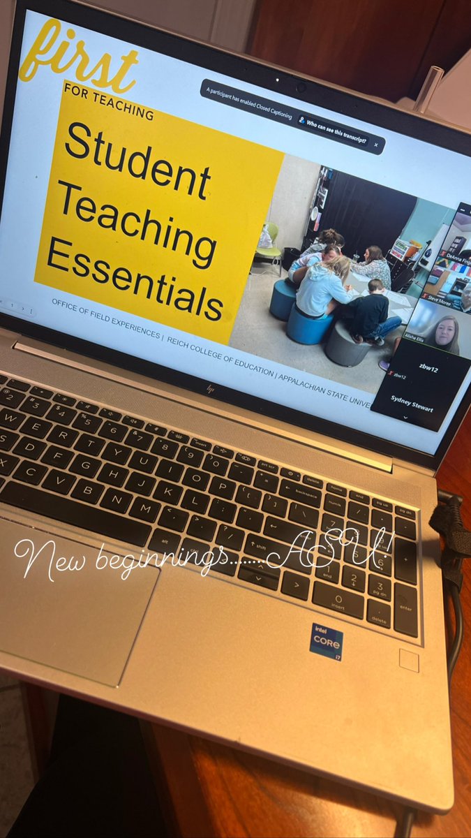 Opening Meeting for ASU Student Teachers!  Excited to assist 7 new student teachers this semester as they begin preparation for an amazing career!  #AppStateOFE