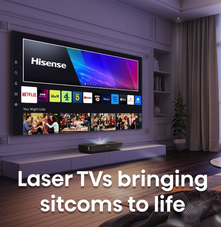 HisenseUK's tweet photo. If Monica from @FriendsTV had a living room in 2024, do you reckon it'd look like this?

Imagine your favourite classic sitcoms projected onto a giant Laser TV screen...

Check them out 👉https://t.co/diWB5KVkwI

#Favouritetech #Tech #Toptech https://t.co/8mjjhFyfD1