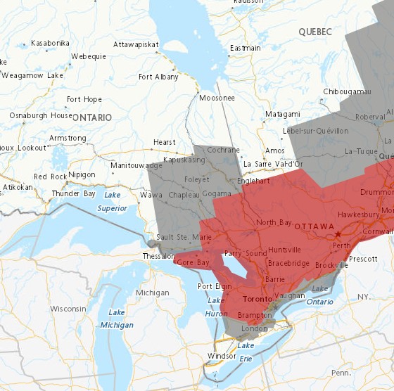 511Ontario on X: “Winter storm expected this evening to Saturday