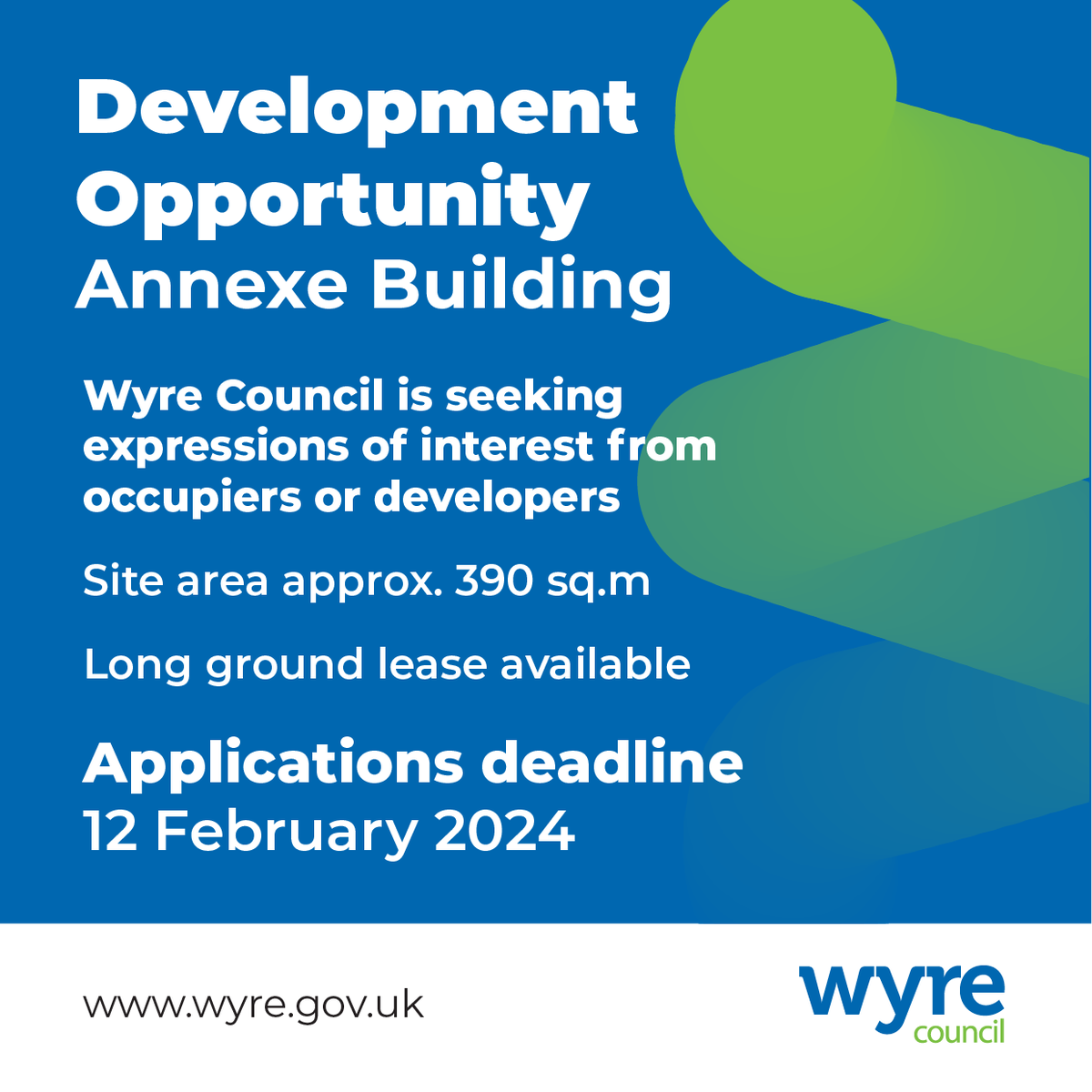 📢 Exciting opportunity for potential developers or owner occupiers for the single storey premises at the Civic Centre car park in Poulton we’re seeking expressions of interest from now until Monday 12 February. Learn more at wyre.gov.uk/EOI