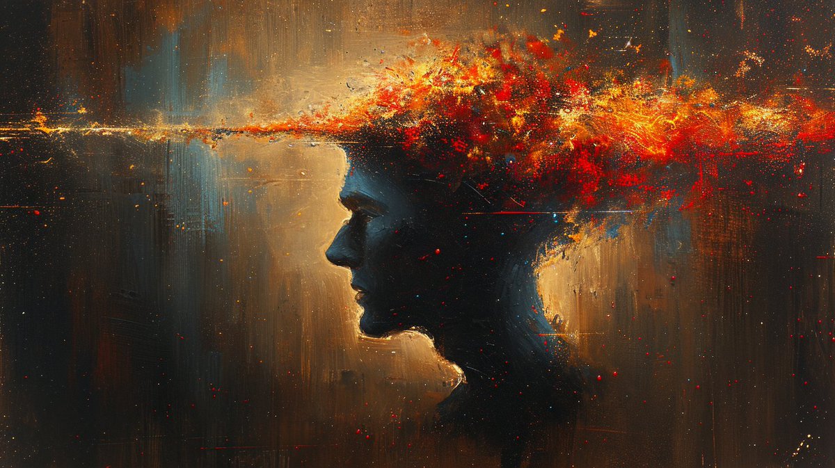 neuromorph_ai's tweet photo. Bursting forth with reckless abandon, the colors explode from the silhouette's core, a wild dance of fiery passion and untamed dreams.

#NeuroAether #AiArtCommunity #Midjourney #WildArt #ExplosiveCreativity #PassionInColor #ArtisticFreedom https://t.co/U5kENDAtpG