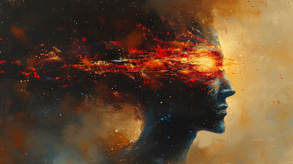 neuromorph_ai's tweet photo. Bursting forth with reckless abandon, the colors explode from the silhouette's core, a wild dance of fiery passion and untamed dreams.

#NeuroAether #AiArtCommunity #Midjourney #WildArt #ExplosiveCreativity #PassionInColor #ArtisticFreedom https://t.co/U5kENDAtpG