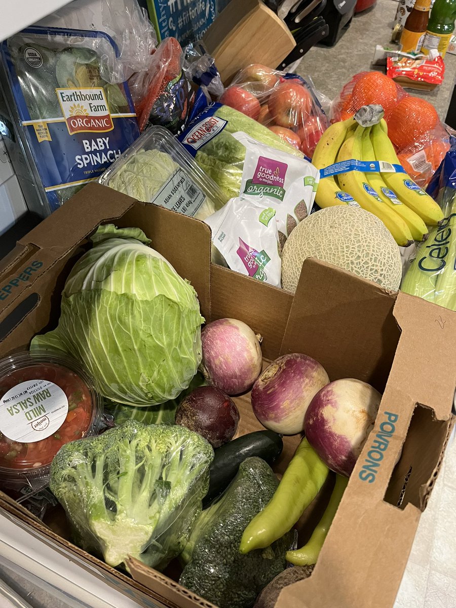 Grocery delivery day.  So thankful for grocery delivery service. Wouldn’t be able to do this without that assistance and the best shopper around. She takes great care of me. @Shipt #Disability 
#whatsyourwhy #chooseyourhard #whatveganseat #Healing #foodishealth