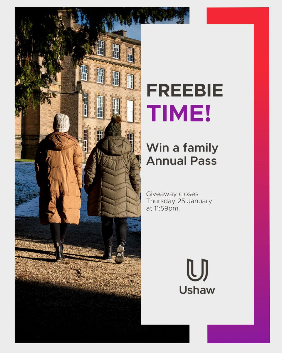 ushawdurham's tweet photo. We’re starting off 2024 with a giveaway to secure an Annual Pass at Ushaw! 🎁

Enter by reposting this post to your feed.

Giveaway closes Thursday 25 January at 11:59pm.

#Ushawesome #WhatsOnNorthEast https://t.co/YIC9DCFbZo