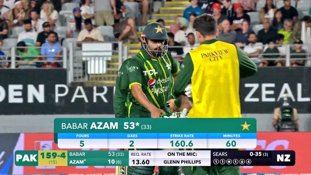 Rate Babar Azam's innings today on a scale of 1-10 🇵🇰👀 #NZvsPAK