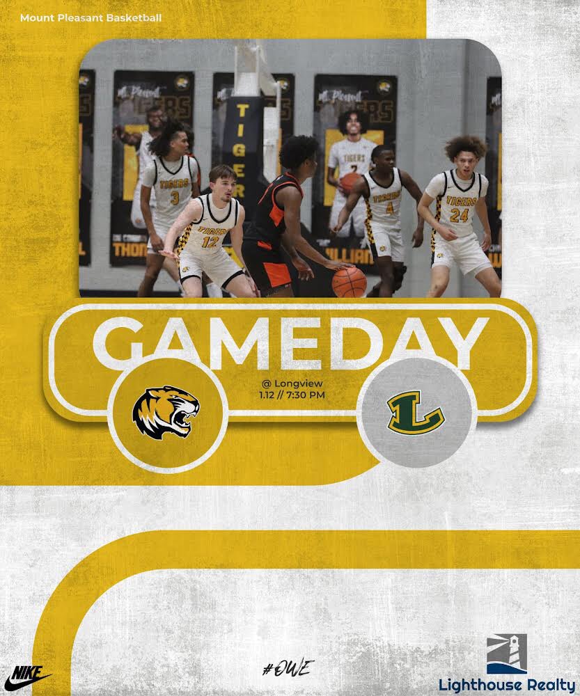 mptigerbskb's tweet photo. 🏀 Game Day 🏀

Clash of 2 undefeated district teams👀

🆚 Longview 
📍 Longview High School 
🗓️ 1/12/24
⏰ 7:30pm 
📺 https://t.co/1UyUzt9H57 https://t.co/3fb6YmRQiK