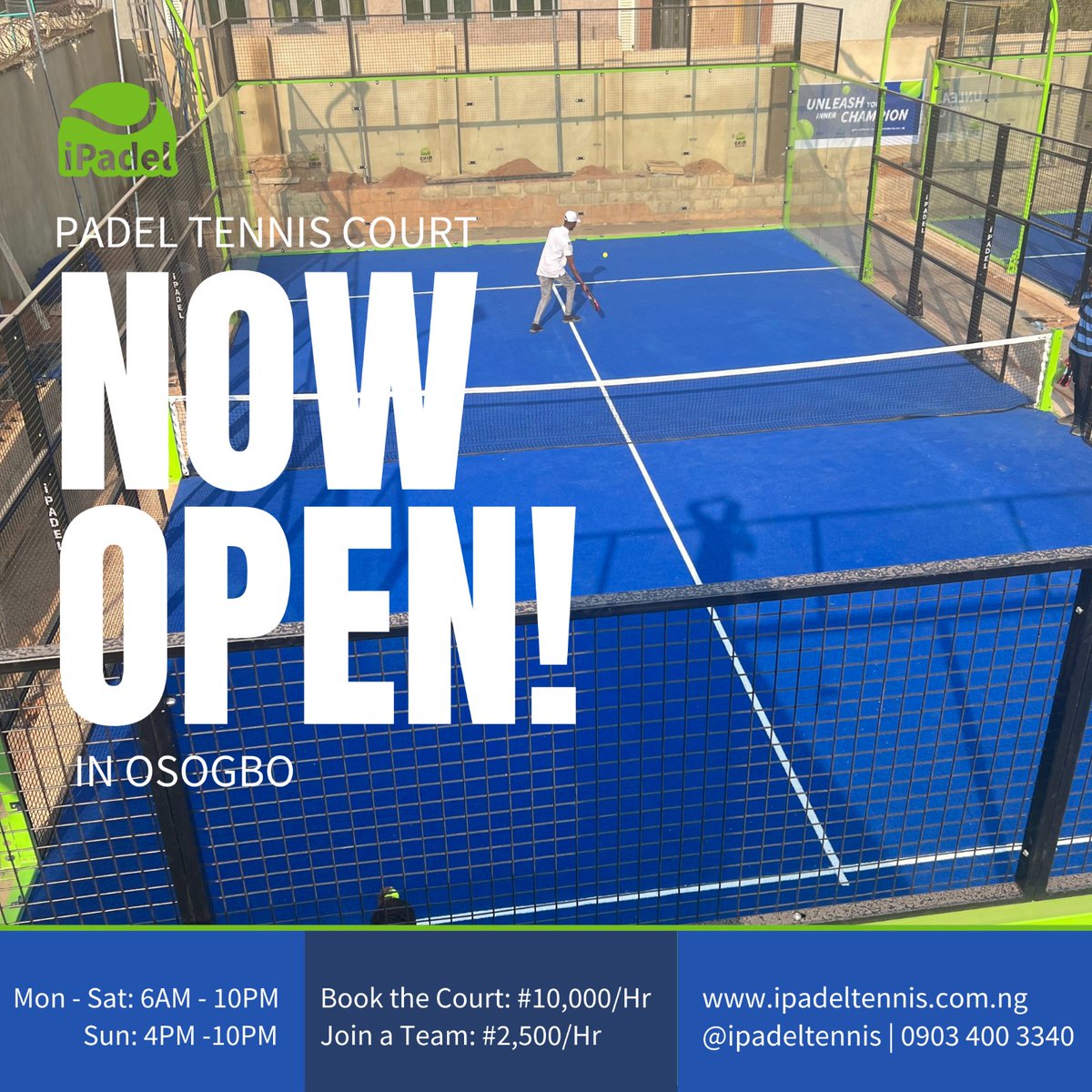 IpadelTennis's tweet photo. Padel tennis launched in Osogbo as game firm strives to transform Osun sports industry 

Read full story ⤵️

https://t.co/PPlbkywJr7 https://t.co/HHJ5PE9RqS