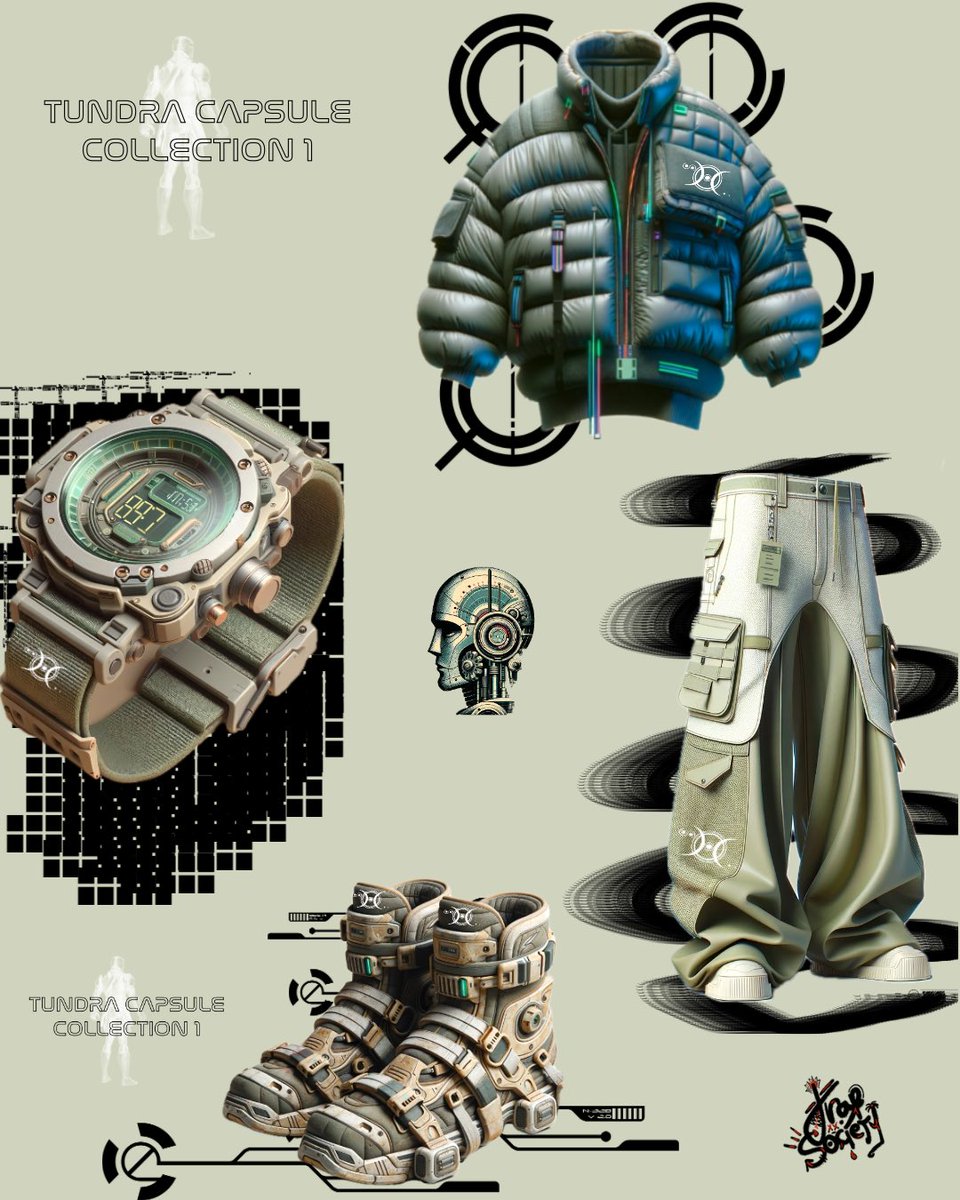 TUNDRA CAPSULE COLLECTION 1 🪐🌪️
•
•
•
•
•
#FutureWearNow #SciFiStreetStyle #TundraTechFashion #RetroFuturismGear #NextGenOutfit #ApocalypseAesthetic #UrbanExplorerGear #HighTechThreads #SciFiApparel #InnovativeOutfits #DesertTechWear #FuturisticFashionista #SpaceAgeStyle