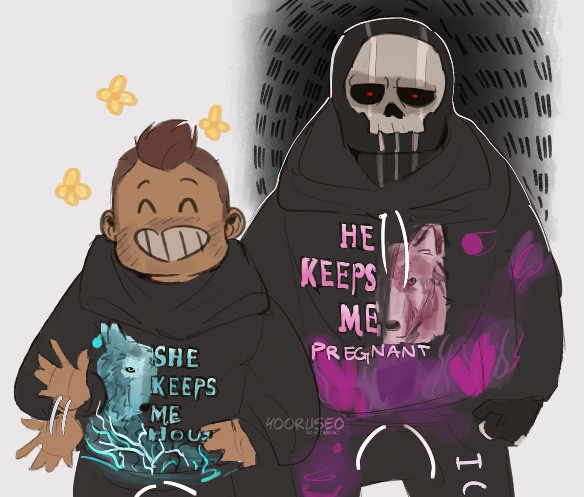 yooruseo's tweet photo. dw he doesn’t bite #soapghost https://t.co/drfVkmapRE