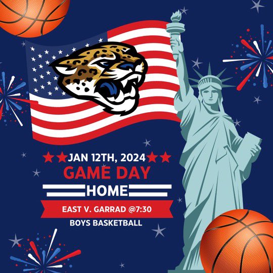EJHSstudent's tweet photo. Come out and support our boys basketball team tonight as they take on Garrad Co.
📍The Jungle
🏀Tip off @ 7:30
🇺🇸🦅U.S.A.🦅🇺🇸 https://t.co/RohkXheJag