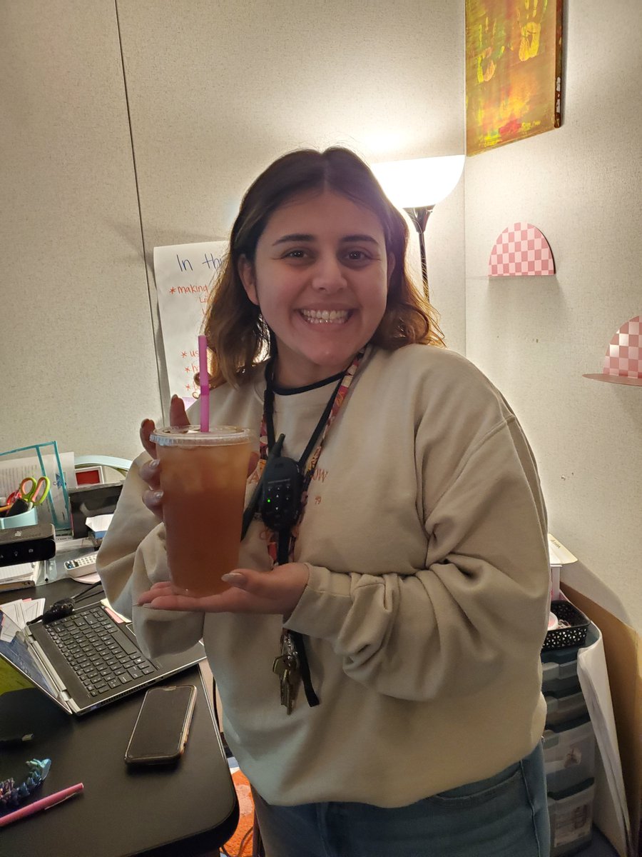 Congrats to Ms. Ludwig and Ms. Acosta for winning the first Istation coffee giveaway of 2024! #navproud