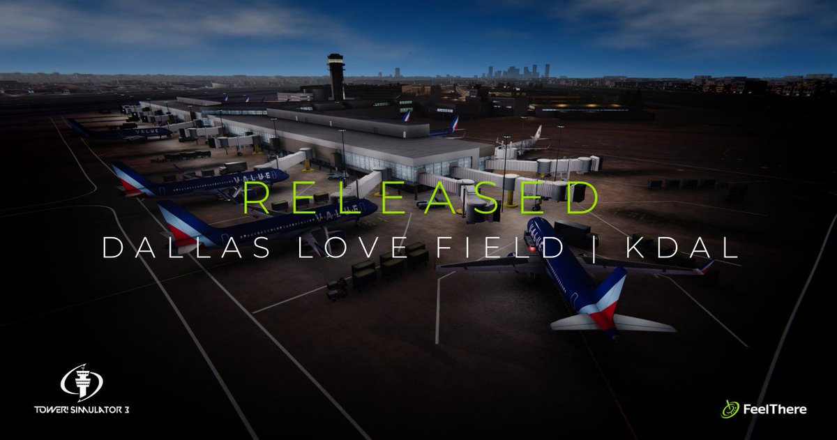 feelThere's tweet image. RELEASED 👉 DALLAS LOVE FIELD 🇺🇸 KDAL l DAL for Tower! Simulator 3 ✈

Get it here 👉 shorturl.at/gPTUW or through our Portal! by FeelThere feelthere.com/portal/

#feelthere #dallas #kdal #towersimulator3 #atc #airtrafficcontroller #airtrafficcontrol #atcsimulation