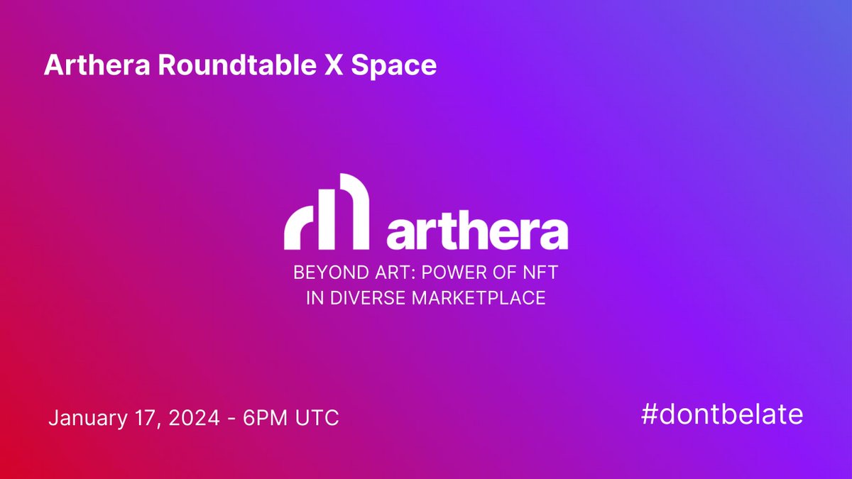 Arthera Chain tweet media