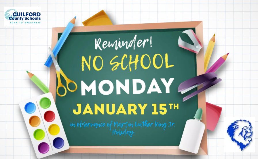 In observance of Martin Luther King Jr. day, we are closed on Monday, January 15th. Stay safe and have a great weekend! #GoLions