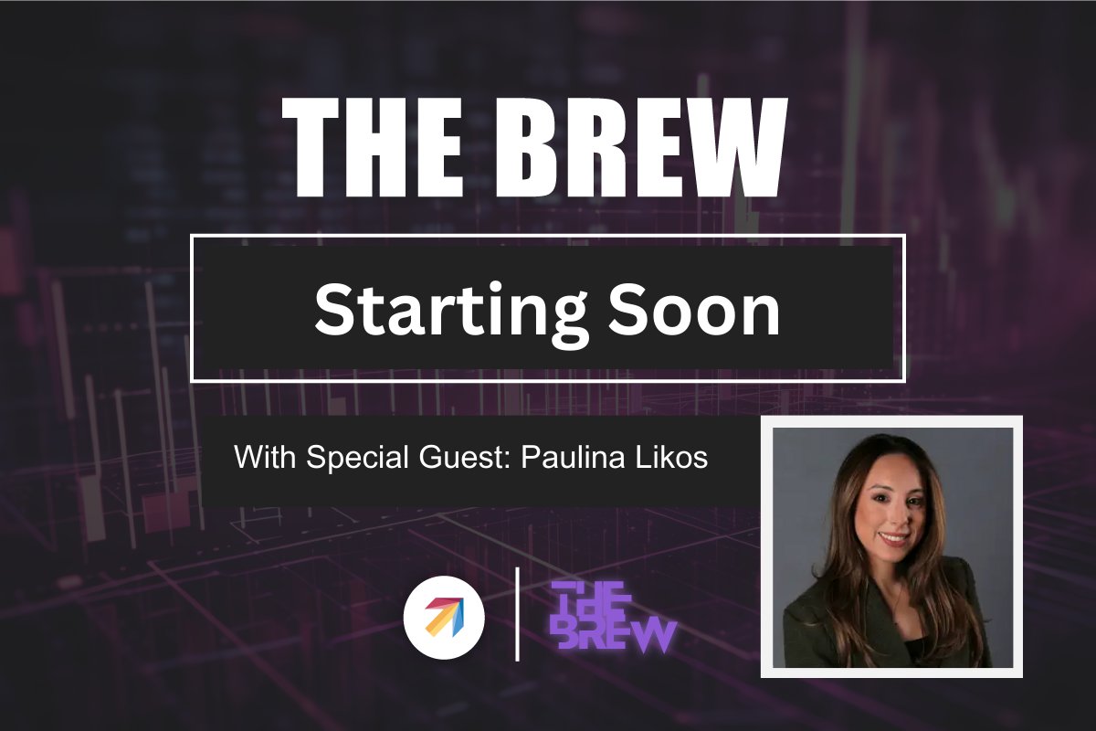 tradier's tweet photo. In 15 minutes 'The Brew' will be LIVE with Paulina Likos! They will be discussing 2024 Trends In Tech: The Continued Transition To The Cloud + AI💻 Don't miss it! #trendsintech #ai #thecloud  https://t.co/ntkipeXM81 @Cloverlex https://t.co/yrT75ILH5b