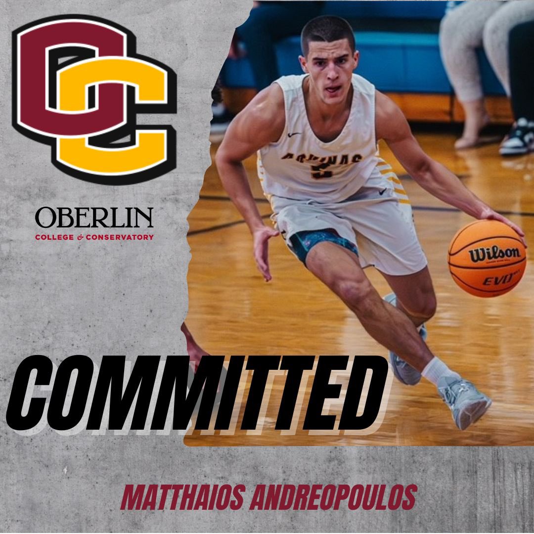 Thrilled to announce my acceptance and commitment to play basketball at Oberlin College! Many thanks to my family, coaches and teammates who have supported me along the way. Excited for the opportunities and challenges that lie ahead. #agtg #oberlincollege