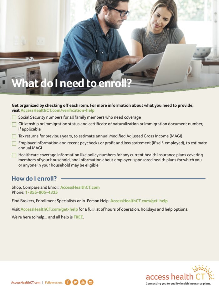 Open Enrollment will end on Tuesday January 16, 2024. You still have time to obtain insurance coverage. Charter Oak Health Center is hosting Open Enrollment Cafes from 5-7pm on:

• TODAY, 1/12
• Tuesday, 1/16

Please take a look at the “What Do I Need To Enrolled Checklist”