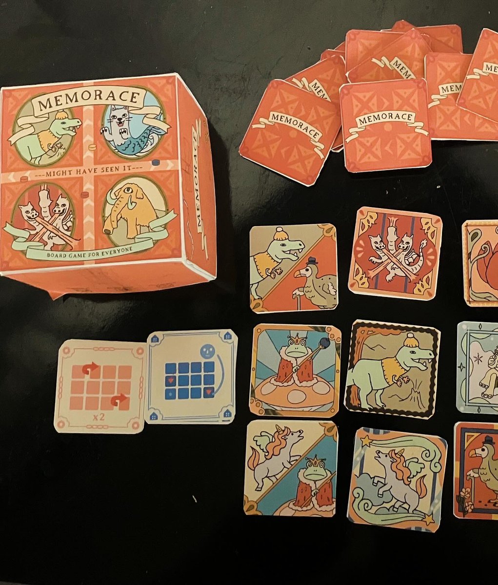 我々の新しいボードゲーム【Memorace】の手作りプロトタイプを作りました。
これからプレイテストをする予定です。
このゲームを試すためのオンラインデジタル版ももうすぐできる予定です。
【Memorace】は2024年にKickstarterをやる方向です。

#ボドゲ　#ボードゲーム　#プロトタイプ　#ゲーム