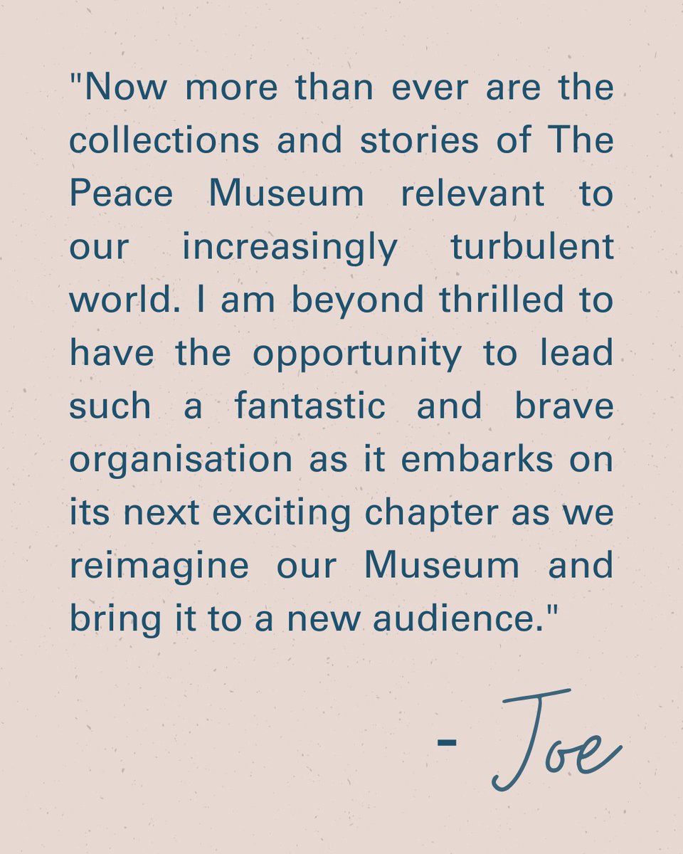 We're delighted to announce that we've appointed a new Museum Director 🕊️ Joe Brook, who has over 25 years of experience in the museum sector, will be joining our team in February & leading the Museum through this exciting transition period and beyond as we reopen in Salts Mill