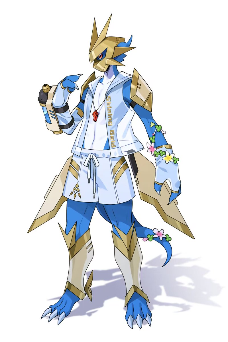 cozhngzh2's tweet photo. #Digimon  Magnamon
玛格纳兽和究V一起站在店里的话，究V会进来撞一下门框，然后在店里不停地撞到天花板吊灯和壁橱，最后玛格纳兽终于忍不住了把对方拉到店外面压在地上十字固。
【疼疼疼疼疼疼——为什么生气了？！】 https://t.co/N17FI3hXEE