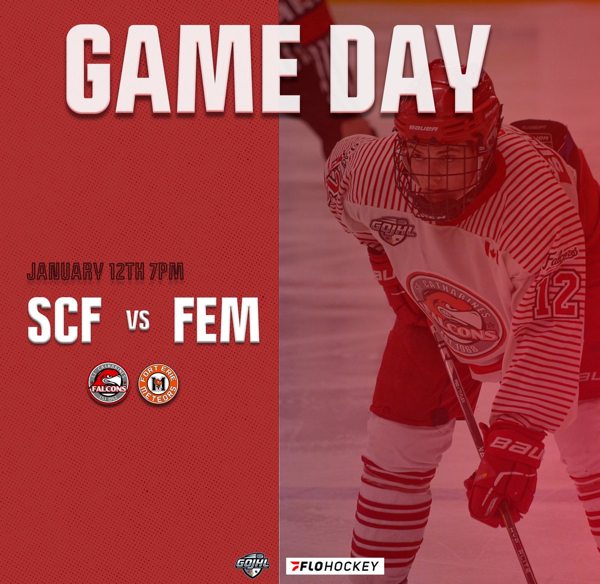 StCathFalcons's tweet photo. It’s Friday, let’s play some hockey🥅

⏰7PM
🆚 @FEMeteors 
📍Seymour-Hannah https://t.co/uasM53znoC