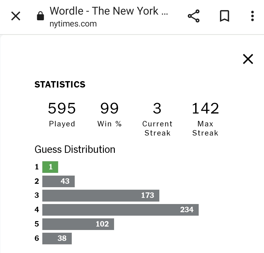 Wordle 937 1/6

🟩🟩🟩🟩🟩

Been using this word as first attempt for a long time. First ever!