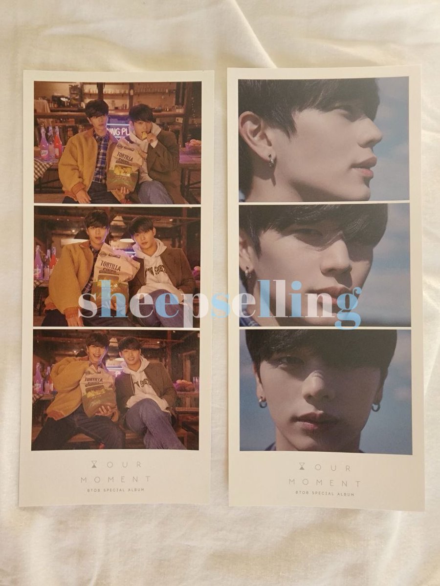 sheepselling's tweet photo. wts btob ww / ph 

✅ hour moment (album only) + pop-up photostrip
📎 sungjae photostrip
📎 sungjae + hyunsik photostrip

💸 1000 set / $ 20 
excl. shipping fee

ww shipping (EMS/registered only)⭕️
PH ⭕️

wts btob eunkwang minhyuk peniel hyunsik sungjae changsub pb pc 양도 비투비 https://t.co/jieMaC0GyD