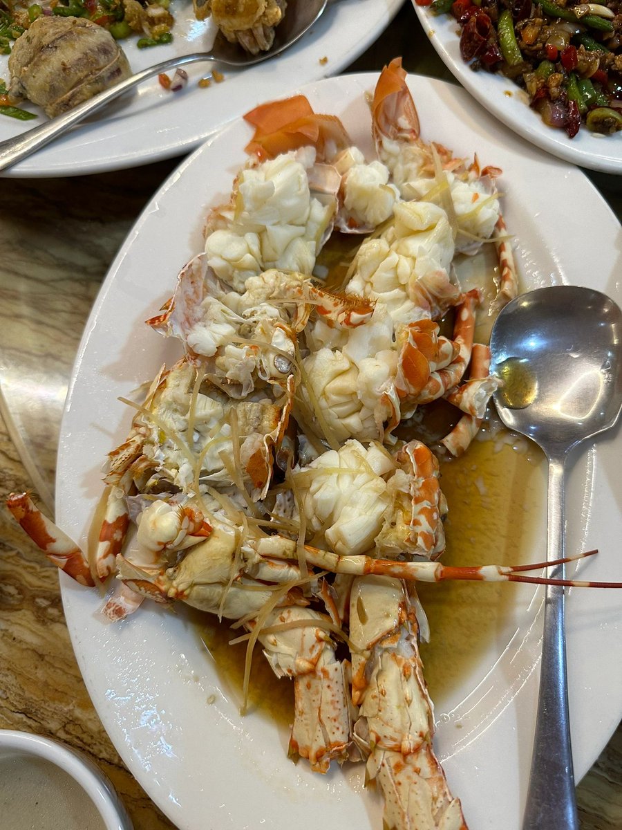 Lobster and Crab,
 Good food good mood.🥰