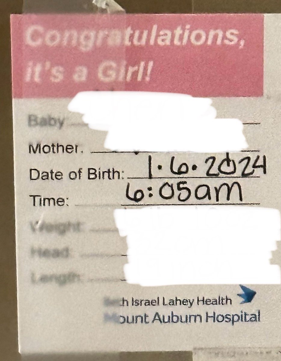 Hope everyone had a wonderful #JPM24!  Sorry I missed all of the fun this year, but:

My wife’s pregnancy met its primary endpoint (baby girl; p = 10^-624). Delivery was well-tolerated, with no adverse events.

Based on these results, we have filed for registration in Cambridge.