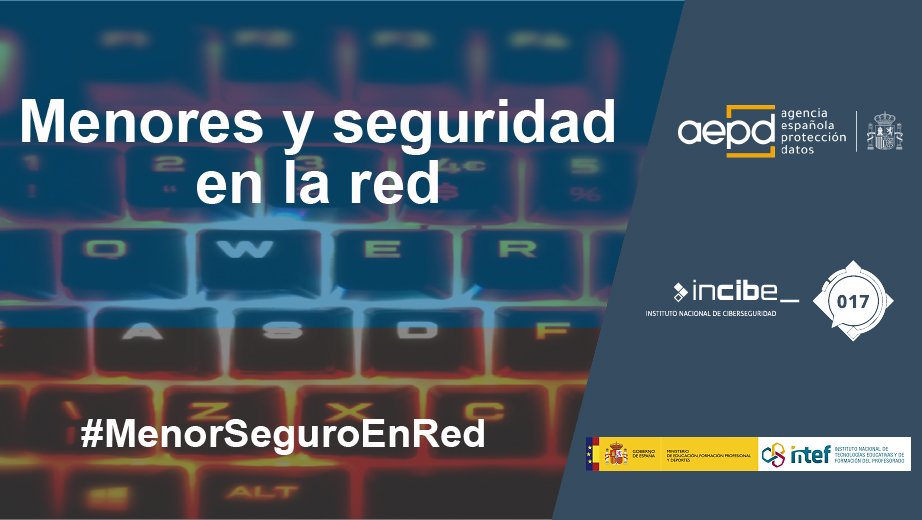 ¿Cómo podemos enseñar a los menores a proteger su intimidad y hacer un uso responsable de internet? 🔐

💻 NOOC Menores y seguridad en la red (5ª edición)

📍¡Te esperamos!

👉 enlinea.intef.es/courses/course…