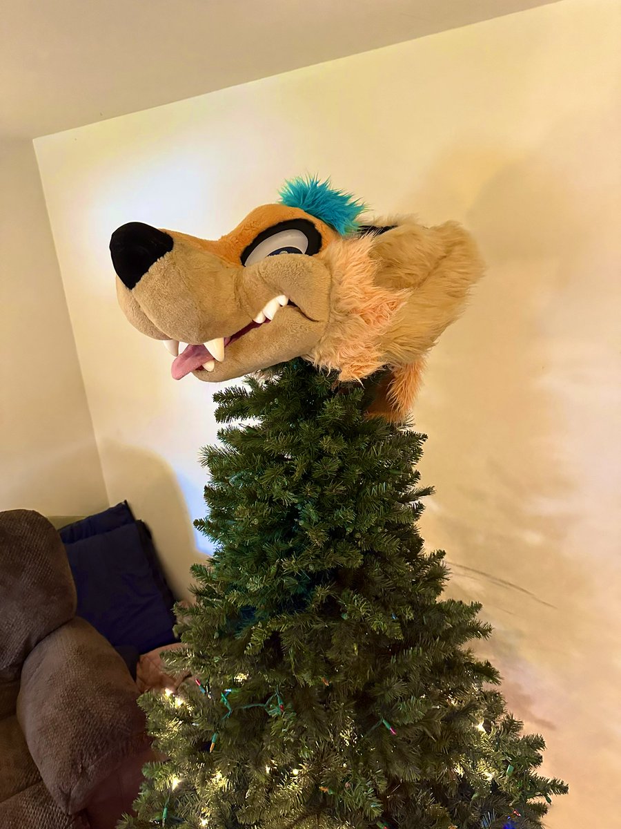 maybe this #FursuitFriday I’ll take the tree down. 

…

eh maybe tomorrow