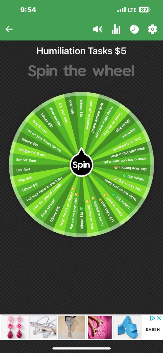 Nofacenocasex03's tweet photo. Which spin you wanna do?
first one is $7 a spin, humiliation tasks are $5 per spin ☺️ Test your luck 🫣👅‼️

onlyfans nsfw nsfwtwt humiliation tasks wheelspin buyingcontent finsub https://t.co/ax9BGUlmkZ