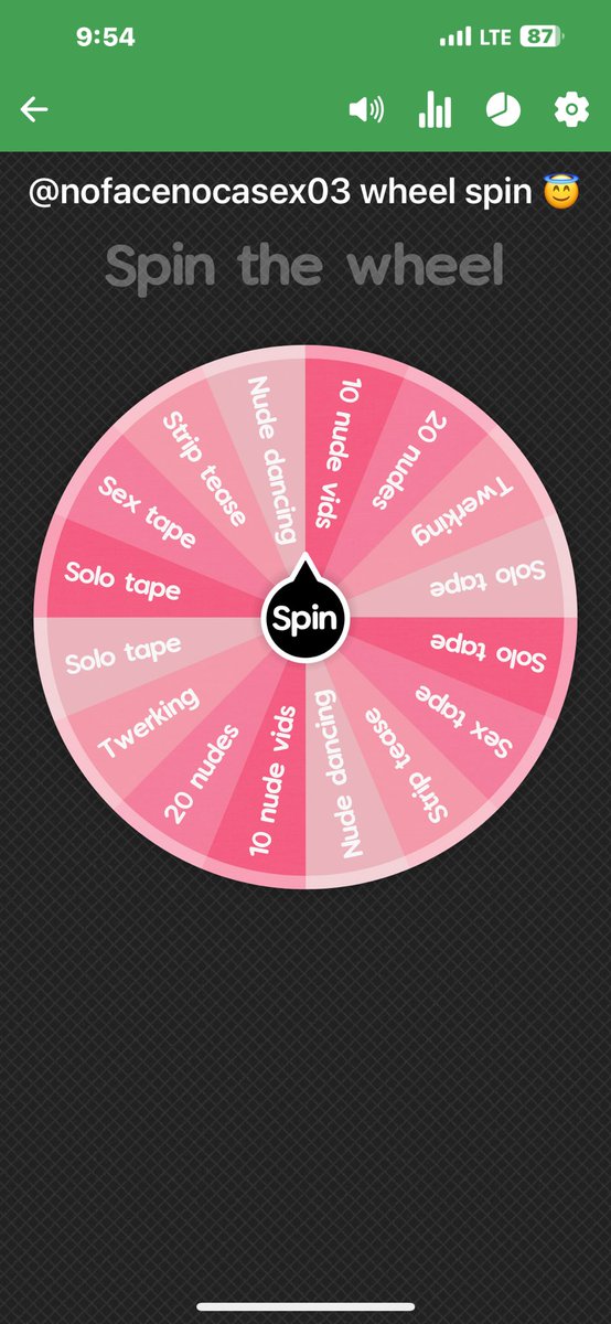 Nofacenocasex03's tweet photo. Which spin you wanna do?
first one is $7 a spin, humiliation tasks are $5 per spin ☺️ Test your luck 🫣👅‼️

onlyfans nsfw nsfwtwt humiliation tasks wheelspin buyingcontent finsub https://t.co/ax9BGUlmkZ