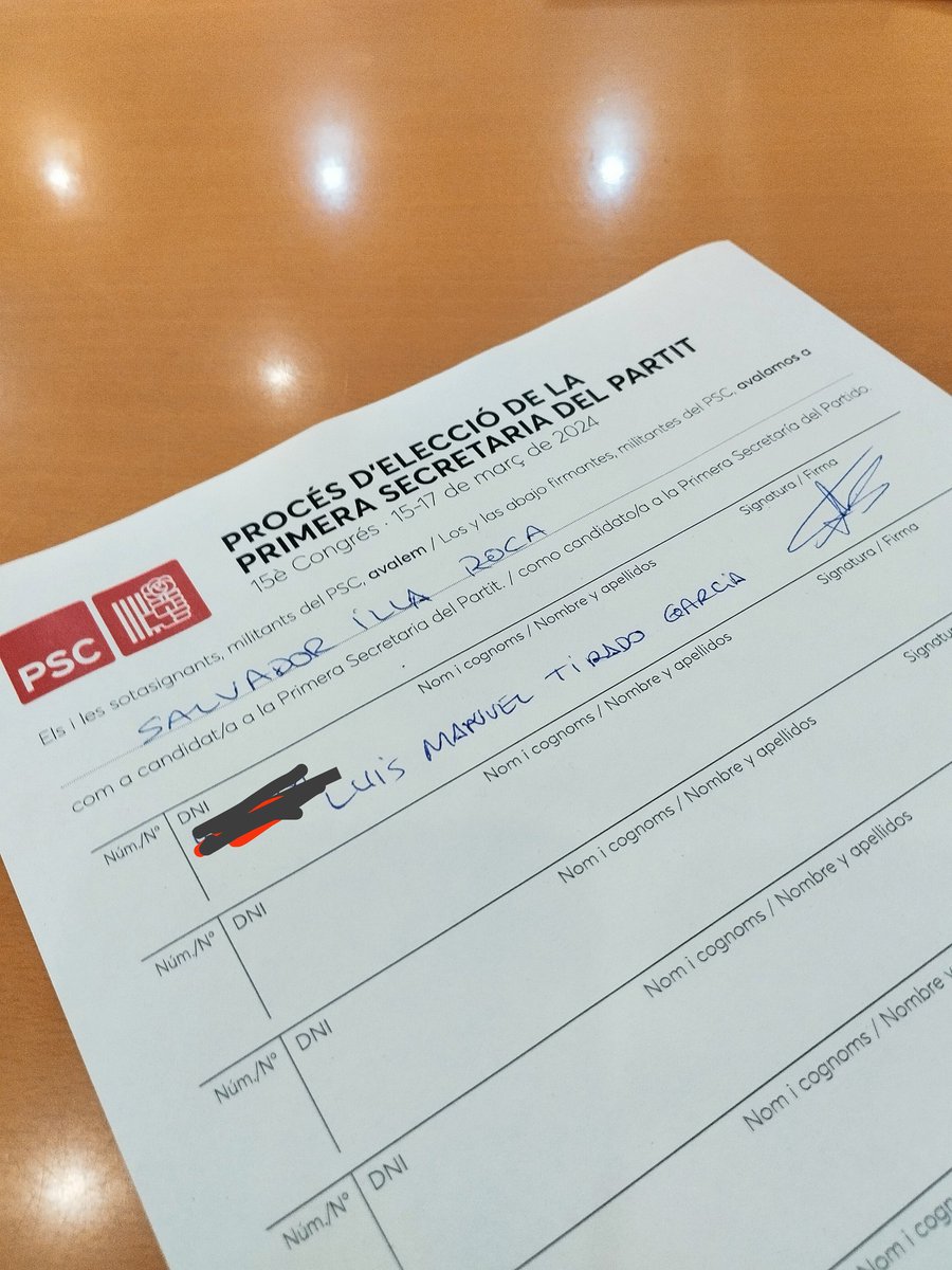 Avui dono el meu suport a <a href="/salvadorilla/">Salvador Illa Roca</a> per ser el primer secretari de <a href="/socialistes_cat/">Socialistes PSC/❤</a> .