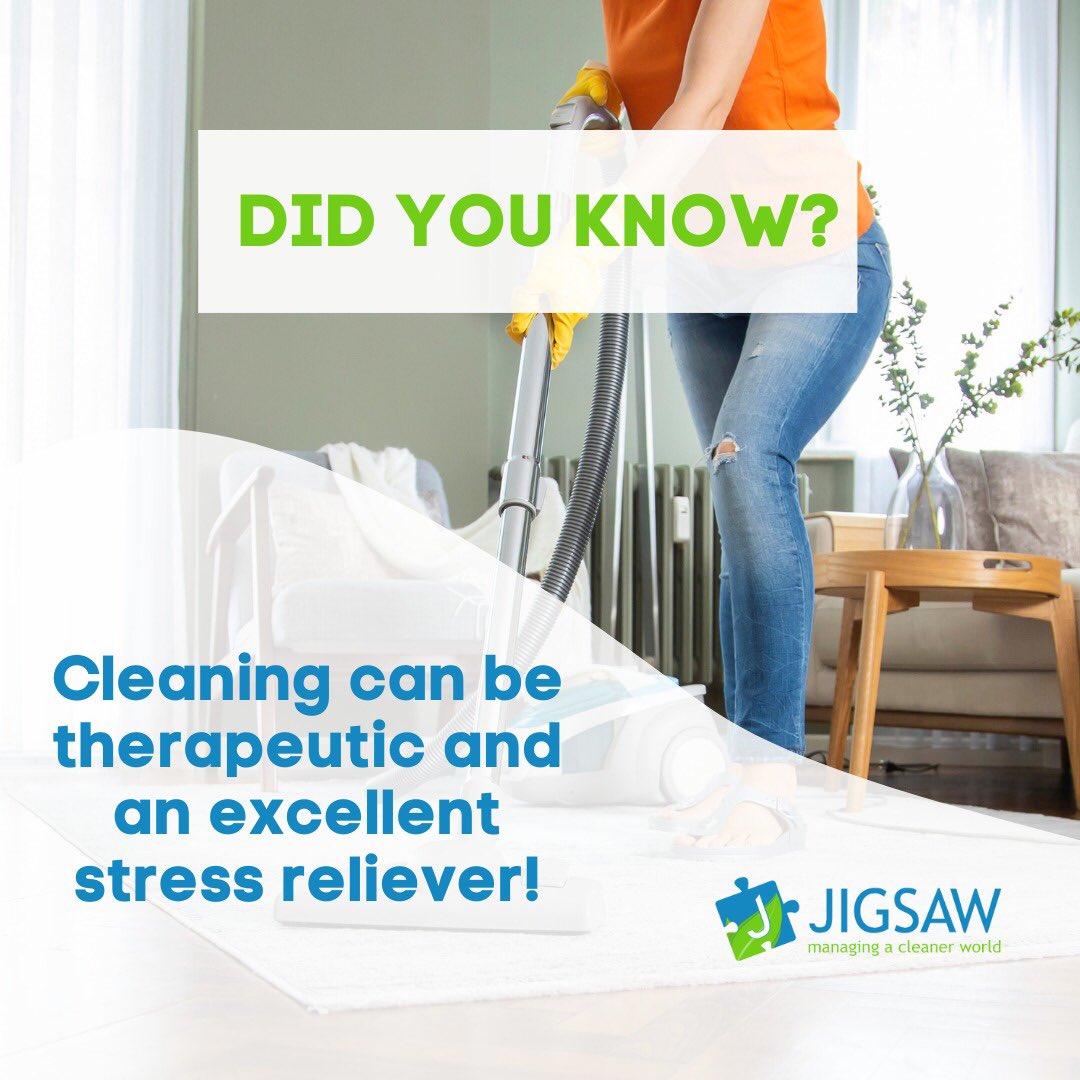 DID YOU KNOW…

Cleaning can be a great way to relieve stress! You got that right! So next time you’re feeling overwhelmed, consider tackling a cleaning task to alleviate your stress. 🙌

Contact us today! 
jigsawfacilities.co.uk/contact-us/

#professionalcleaning #cleaning #officecleaning