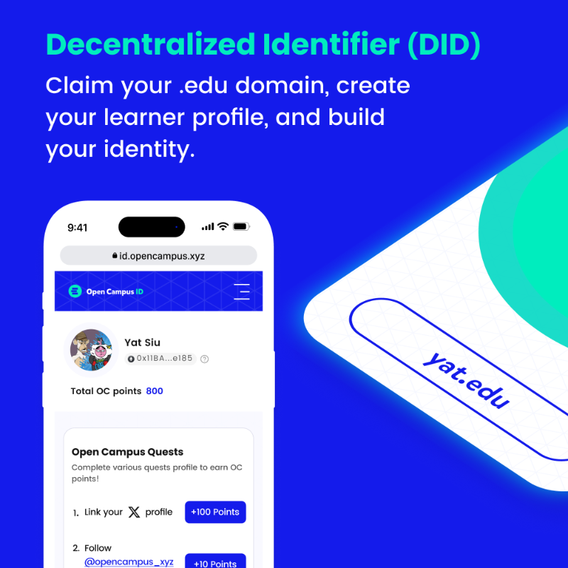 opencampus_xyz's tweet photo. Your Identity, Your Data, Your Open Campus ID.

Learn more ➡