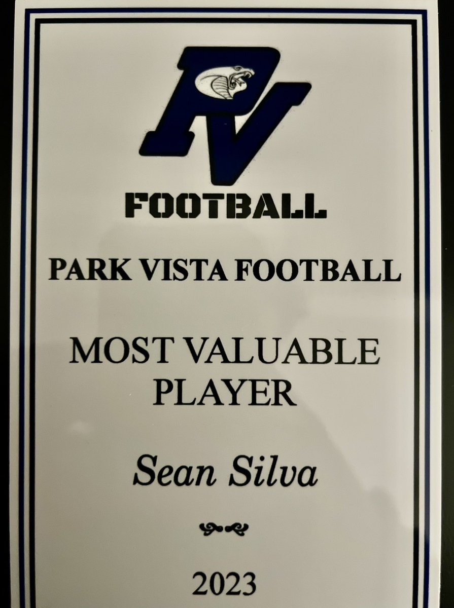 Blessed to have earned TEAM MVP AWARD and most TACKLES in school history‼️ @PVCobrasFB GREATFUL FOR MY COACHES AND TEAMMATES ! @donferraro317 @dhan561 @LBrannon53 @CoachJoeAdam @_CoachVega @EraPrep @larryblustein @CP_Photo2004 @CoachEliGardner @WCUCoachEdwards @StewartJamael