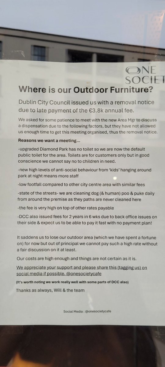 Would love some help with this? <a href="/JanetPHorner/">Janet Horner</a> <a href="/RayMcAdam/">Cllr. Ray McAdam</a> <a href="/DubCityCouncil/">Dublin City Council</a> <a href="/DublinTown/">DublinTown</a>  <a href="/IrishTimes/">The Irish Times</a> <a href="/cooper_m/">Matt Cooper</a> <a href="/Independent_ie/">Irish Independent</a> <a href="/LeoVaradkar/">Leo Varadkar</a> A real conversation with someone in power is all I want. Too many barriers for a small business.  #tsunamiiscoming