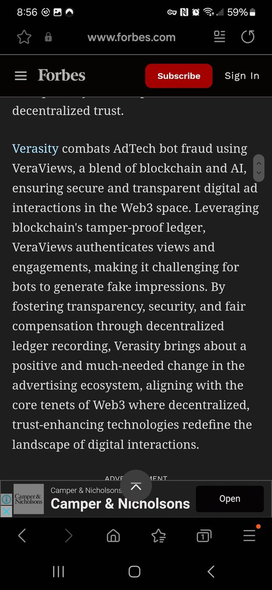 $VRA mentioned on Forbes