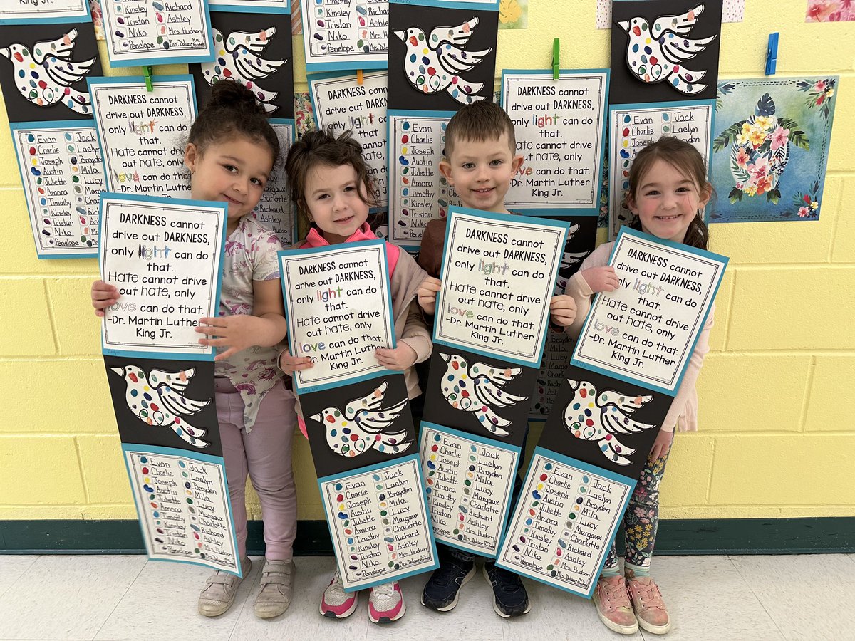 mrs_pre's tweet photo. Honoring our differences by celebrating the words of Martin Luther King, Jr.  Empowering our children to be the light and love. #wiproud @OquenockWI https://t.co/RFimWvBv3s