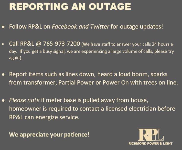 Strong wind gusts are expected today and tonight. Winds of 45-55 MPH (isolated stronger) may take down trees and lead to power outages.

Just a reminder you can report outages through the SmartHub app.  rpl.smarthub.coop/login.html