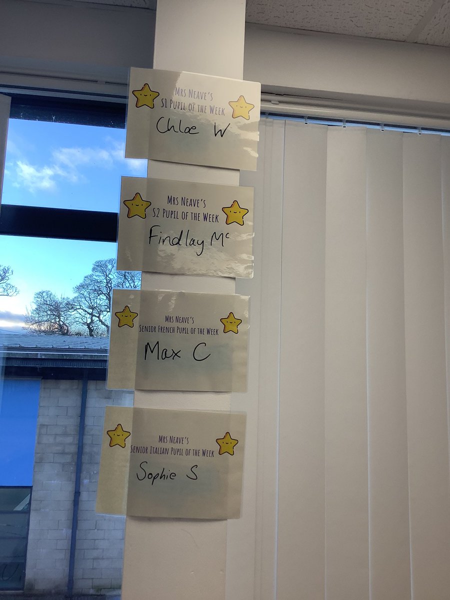 SignoraNeave's tweet photo. Well done to my first 🇫🇷🇮🇹pupils of the week for the new year! These pupils are consistently giving their all in class and the seniors are working really hard in preparation for the FAB assessments. Bravi ragazzi! 👏 https://t.co/w34dPf6iRi