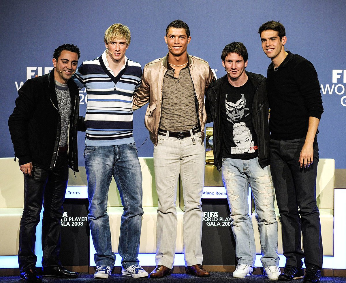 16 years ago Ronaldo won the 2008 World Player of the Year award. 

Those outfits, though ⏪