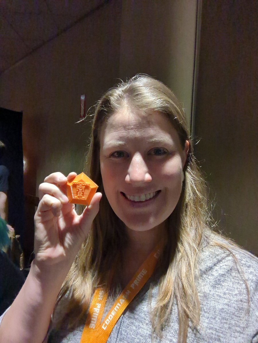 EmilyatStark's tweet photo. Well, it has been a day with weather delays and rescheduling - but I found a #codemashchallengecoin when I went to extend my stay, and I get to actually check out the water park! Shout-out to the phenomenal #CodeMash staff for all the help! What a great group 🧡👏🏼🦾 Kalahari https://t.co/9KsgPGbuYt