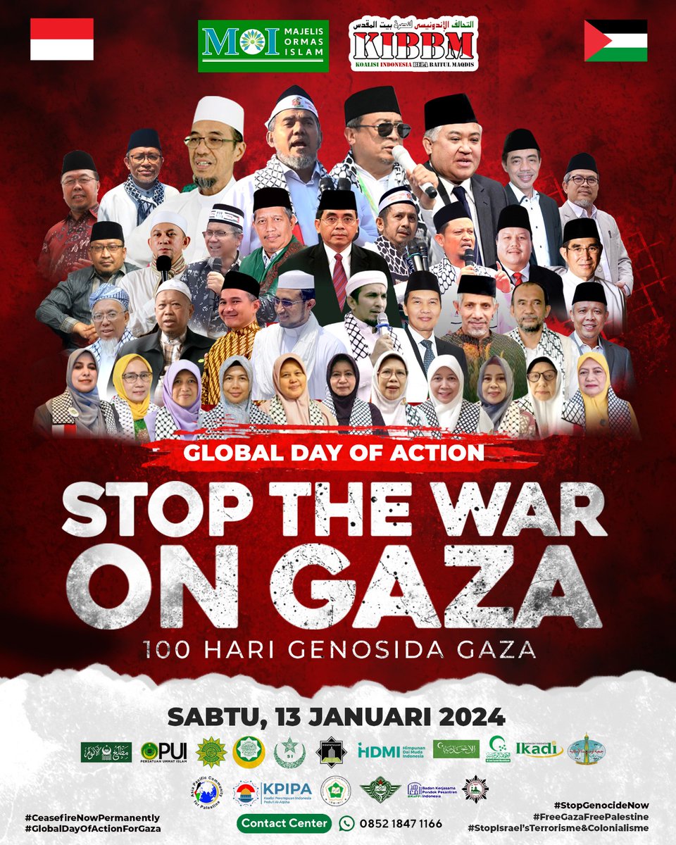 Saturday, 13 January 2024
#EndIsraelGenocide
#IndonesiaWithPalestine
