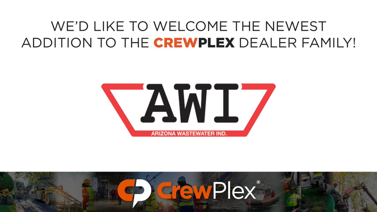 CrewPlex's tweet image. We&apos;d like to welcome Arizona Wastewater Industries to the CrewPlex Dealer family! #CrewPlex #Dealer #WirelessIntercom